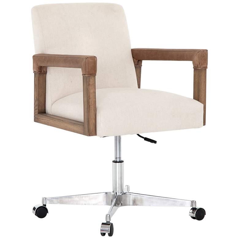 Image 1 Reuben Harbor Natural and Nettle Wood Desk Chair