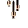 4_Reveal 11"W Satin Nickel and Brass LED Multi-Light Pendant more views