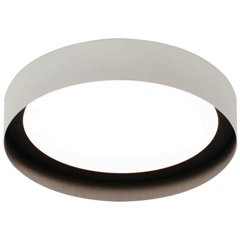 Image 1 Reveal 12 inch LED Flush - White/Black