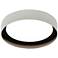 Reveal 12" Wide White and Black Round LED Ceiling Light 