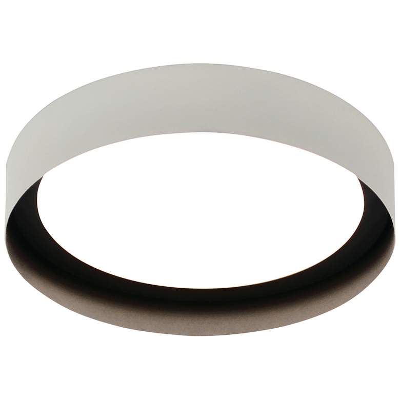 Image 1 Reveal 16 inch LED Flush - White/Black