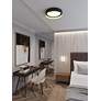 Thumbnail4 of Reveal 16" Wide Black and Gold LED Ceiling Light more views