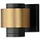 Reveal Outdoor 5 1/4"H Black and Gold LED Outdoor Wall Light