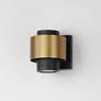 4_Reveal Outdoor 5 1/4"H Black and Gold LED Outdoor Wall Light more views