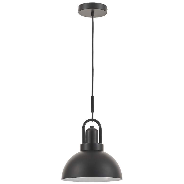 Image 1 Reveka 10" Wide Matte Black Finish Pendant