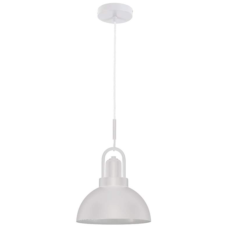 Image 1 Reveka 10" Wide Matte White Finish Pendant