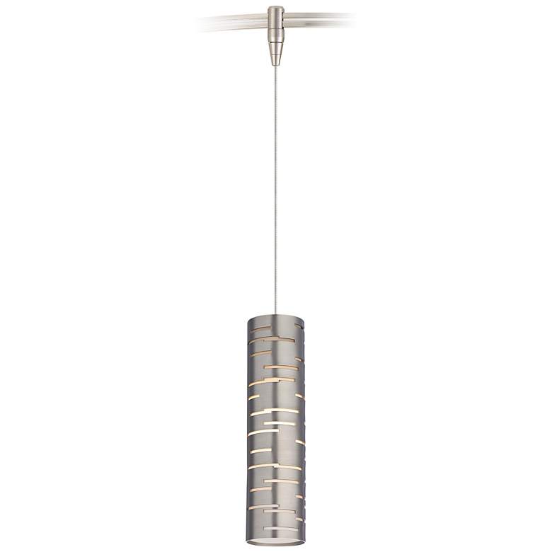 Image 1 Revel 2 1/2" Wide Satin Nickel LED Monorail Mini Pendant