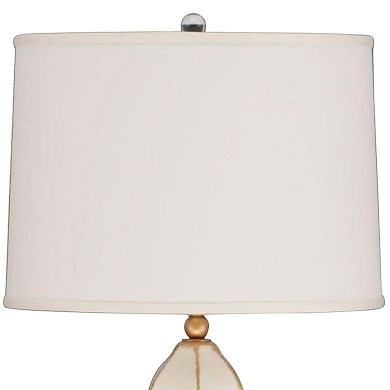 Image 3 Revelation Ivory 32" Cream Shade Ceramic Twist Table Lamp more views
