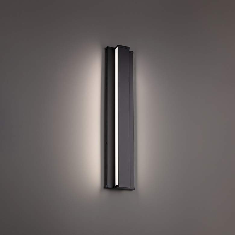 Image 1 Revels 24"H x 5"W 2-Light Outdoor Wall Light in Black