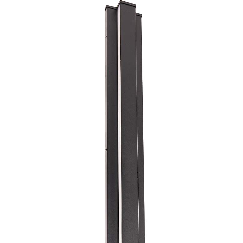Image 2 Revels 72 inchH x 5 inchW 2-Light Outdoor Wall Light in Black more views