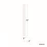 4_Revels 72"H x 5"W 2-Light Outdoor Wall Light in Black more views