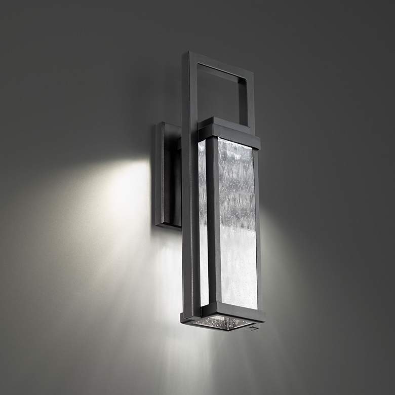 Image 1 Revere 15"H x 5"W 1-Light Outdoor Wall Light in Black