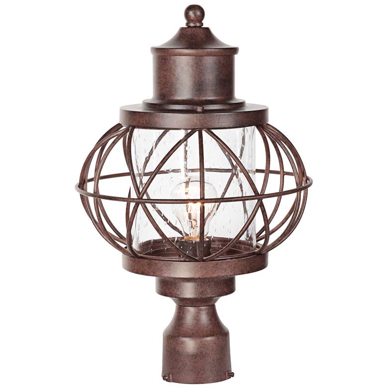 Image 1 Revere 17 3/4 inchH Aged Bronze Outdoor Post Light