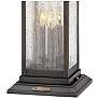 5_Revere 20 1/2" High Blackened Brass Outdoor Pier Mount Light more views