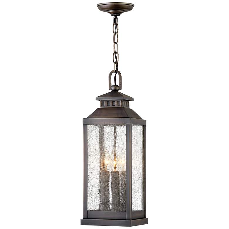 Image 2 Revere 20 1/2" High Solid Brass Outdoor Hanging Light more views