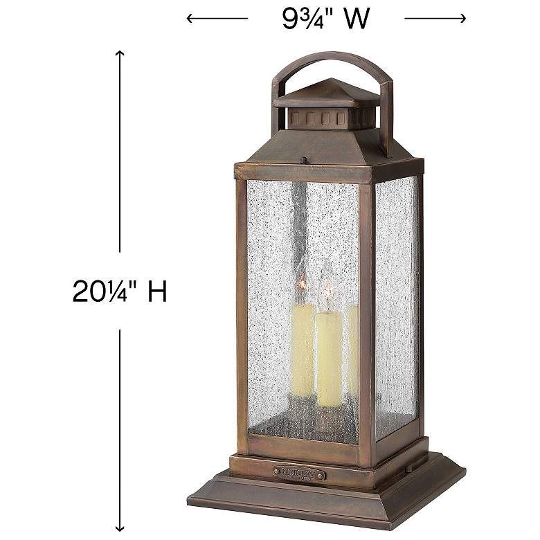 Image 4 Revere 20 1/4" High Sienna 3-Light Outdoor Pier Mount Light more views