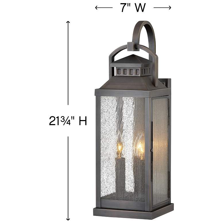 Image 4 Revere 21 3/4" High Solid Brass Outdoor Wall Light more views