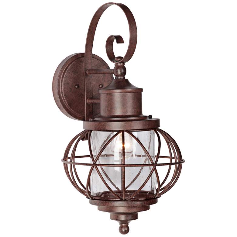 Image 1 Revere 21 inchH Aged Bronze Outdoor Wall Light