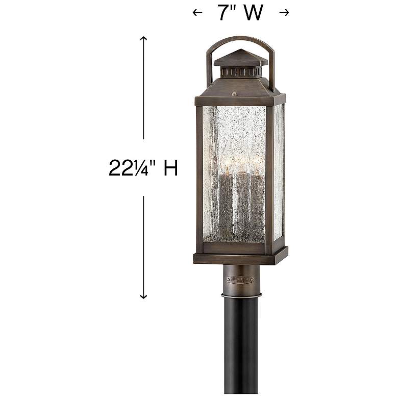 Image 4 Revere 22 1/4" High Solid Brass Outdoor Post Light more views