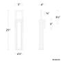 Thumbnail4 of Revere 25"H x 5"W 1-Light Outdoor Wall Light in Black more views