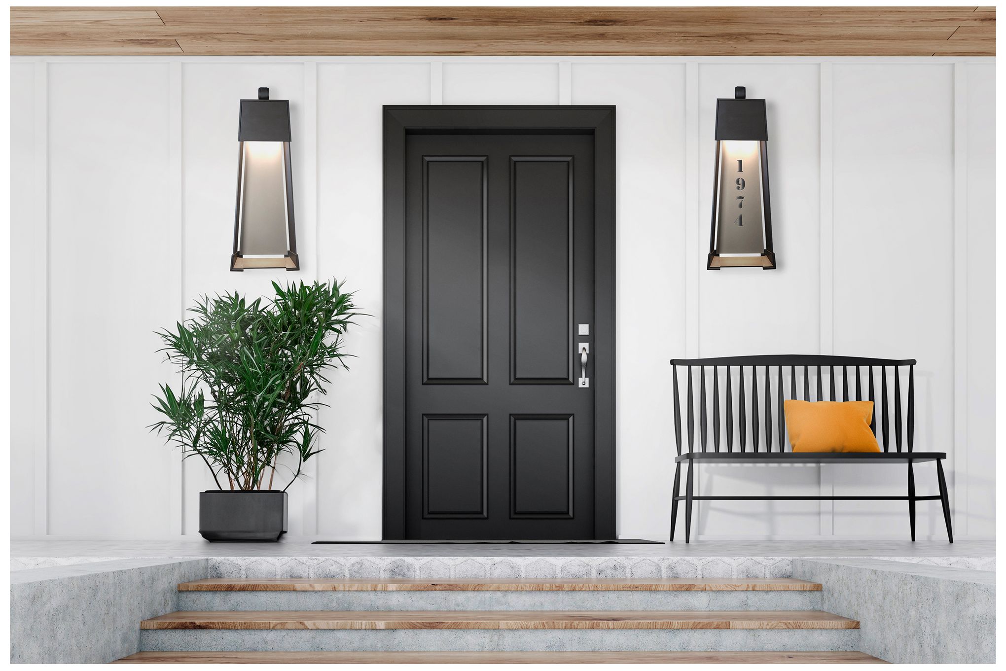 Image 5 Revere 32.4"H Dark Smoke Accented Coastal Bronze 150W Outdoor Sconce more views