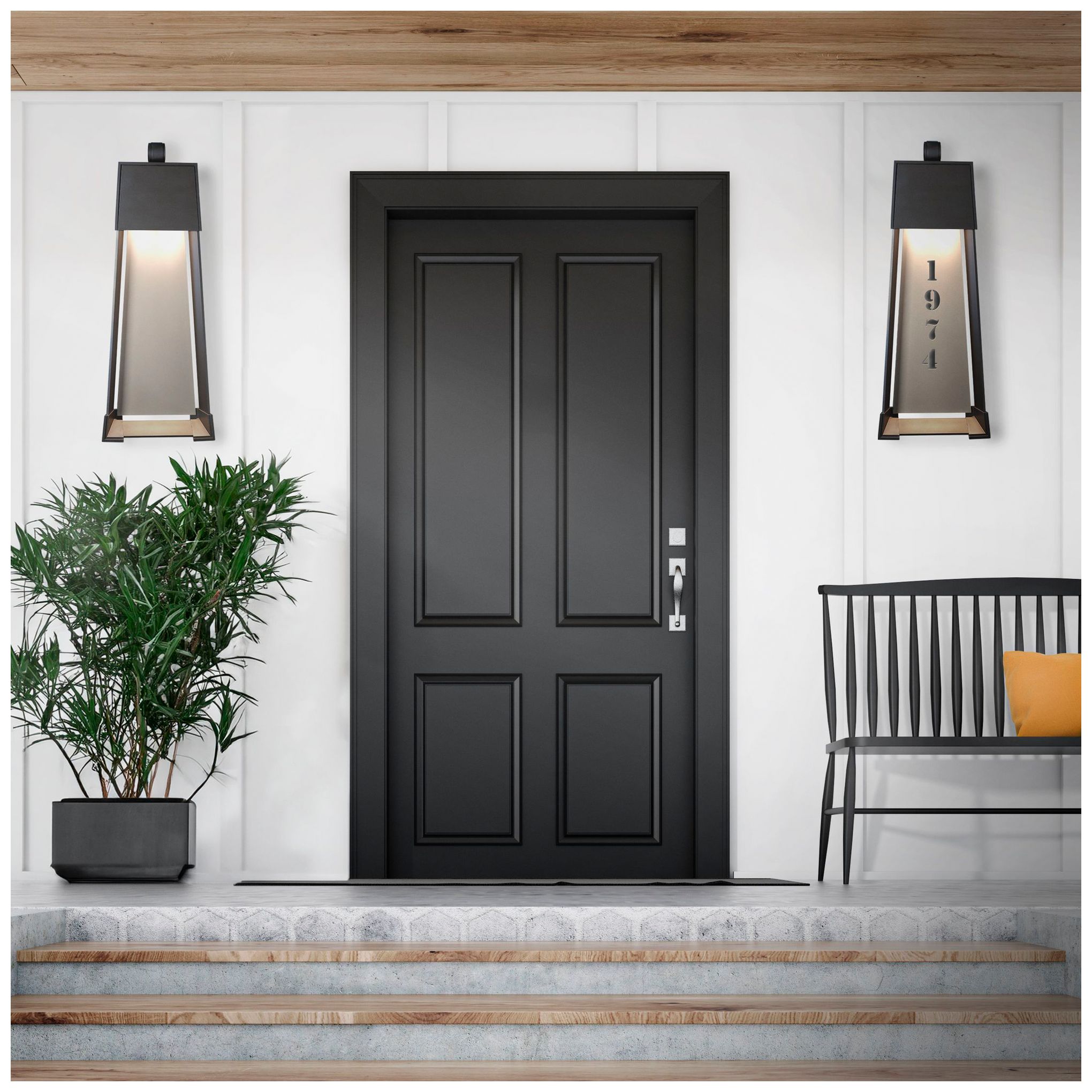 Image 6 Revere 32.4"H Dark Smoke Accented Coastal Bronze 150W Outdoor Sconce more views
