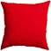 Revere Bright Red 18" Square Indoor-Outdoor Pillow