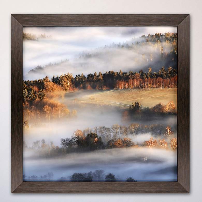Image 2 Reverie at Dawn 41" Square Giclee Framed Wall Art
