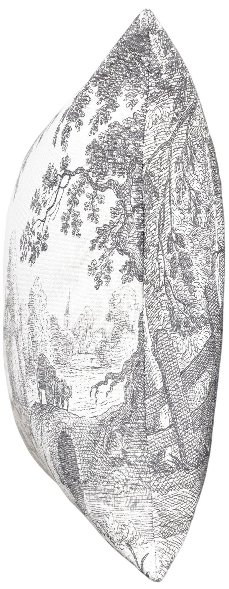 Image 2 Reverie Toile 24" x 24" Dove, Ivory Pillow more views