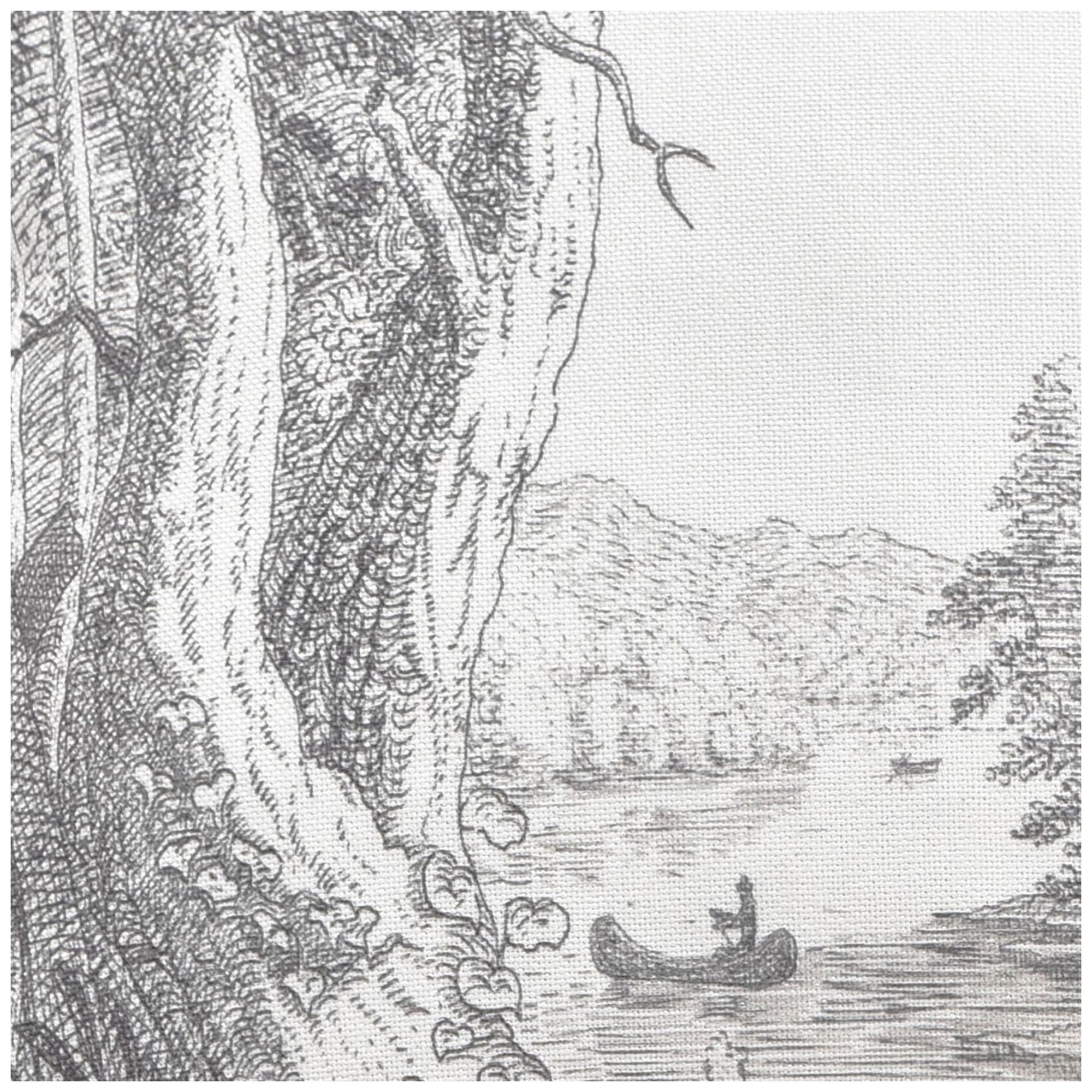 Image 3 Reverie Toile 24" x 24" Dove, Ivory Pillow more views