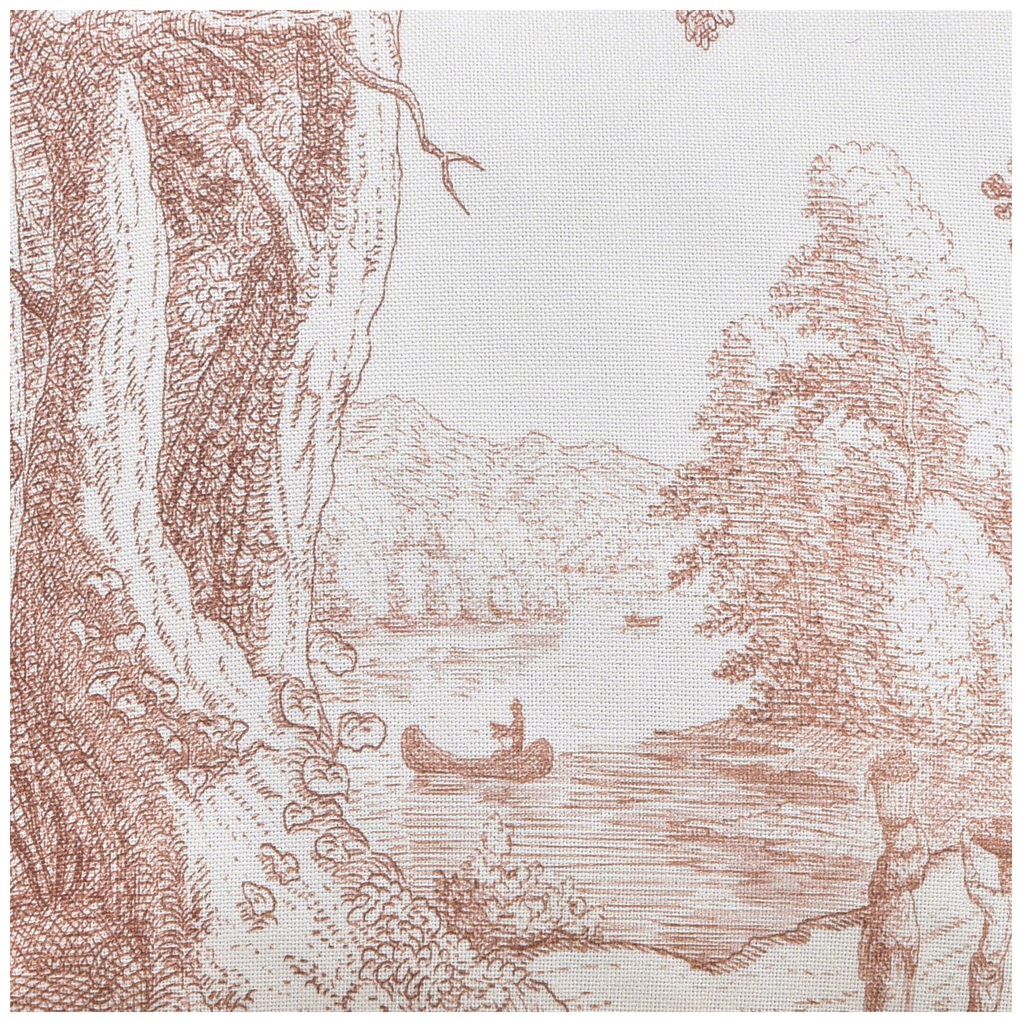 Image 3 Reverie Toile 24" x 24" Roseate, Ivory Pillow more views