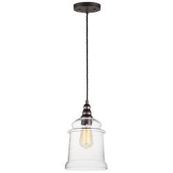 Revival 1-Light 7.75" Wide Oil Rubbed Bronze Pendant Light