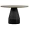 Revival 47 in. Round Dining Table in Oak Wood and Concrete