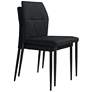Revolution Black Fabric Dining Chairs Set of 2