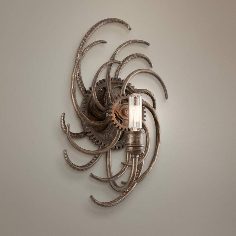 Image 1 Revolution Collection 14 inch High Bronze Wall Sconce