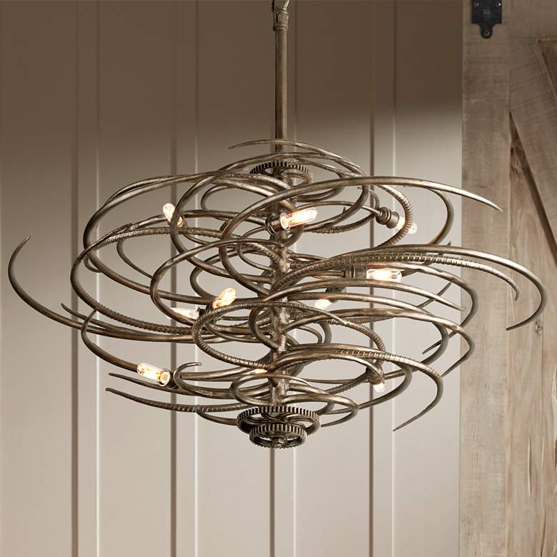 Image 1 Revolution Collection 44 inch Wide Bronze Pendant