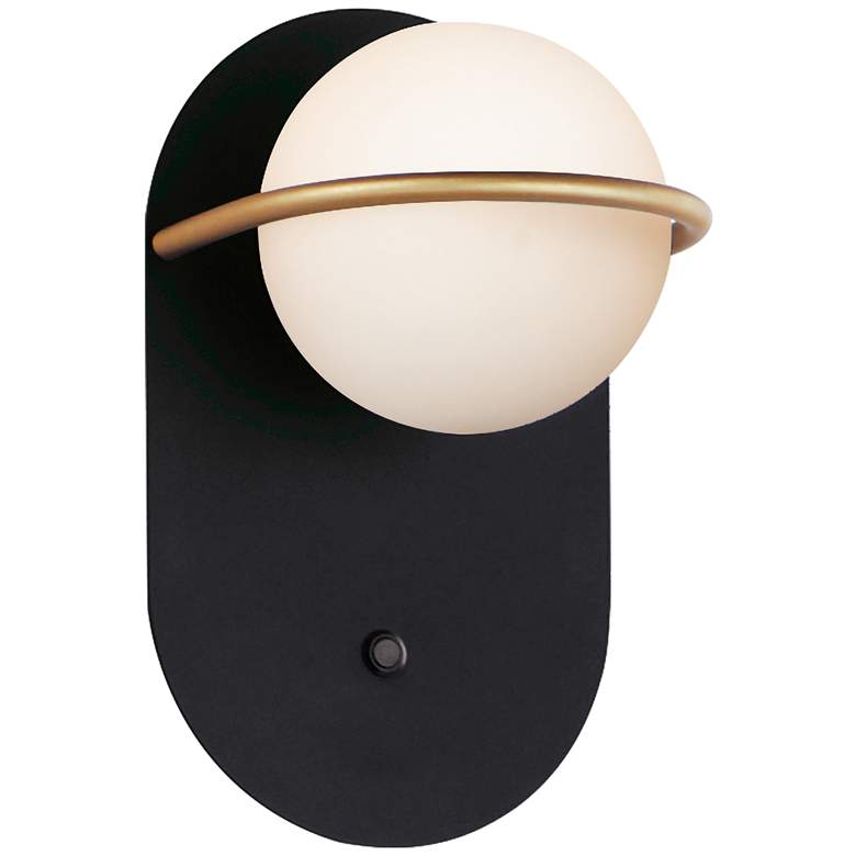 Image 1 Revolve 1-Light LED Wall Sconce Black / Gold