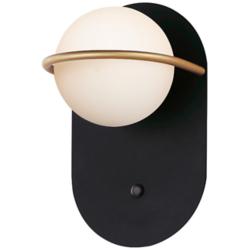 Revolve 1-Light LED Wall Sconce Black / Gold