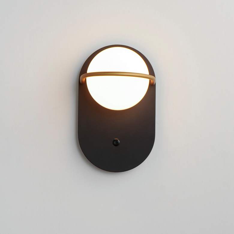 Image 3 Revolve 1-Light LED Wall Sconce Black / Gold more views