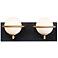 Revolve 2-Light LED Bath Vanity - Black - Gold