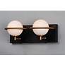 2_Revolve 2-Light LED Bath Vanity - Black - Gold more views