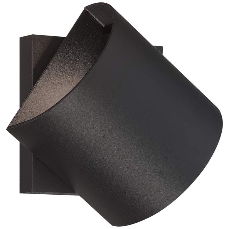 Image 2 Revolve 4 3/4 inch High Sand Black LED Outdoor Wall Sconce