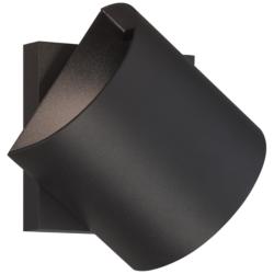 Revolve 4 3/4&quot; High Sand Black LED Outdoor Wall Sconce