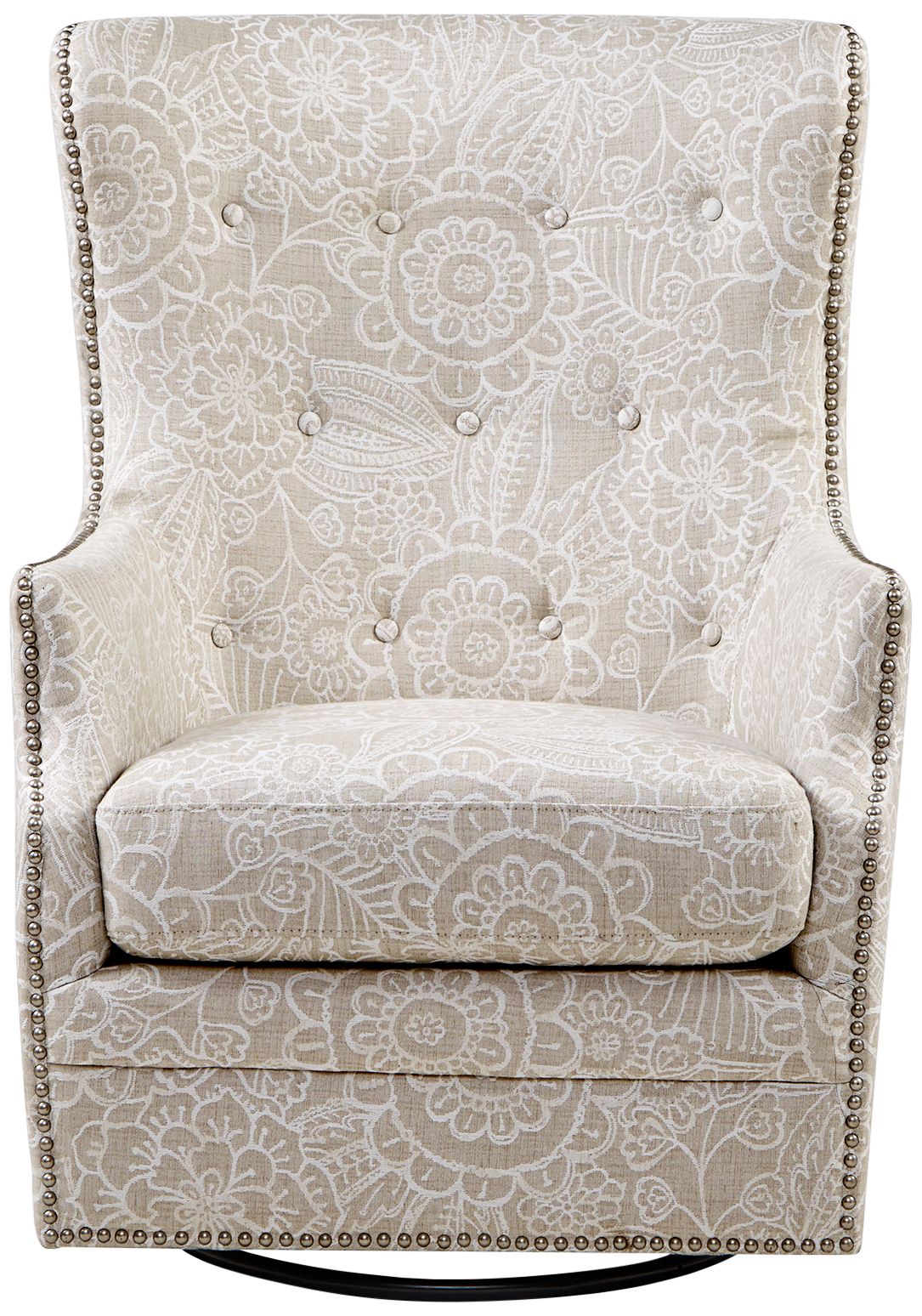 Tufted discount glider chair