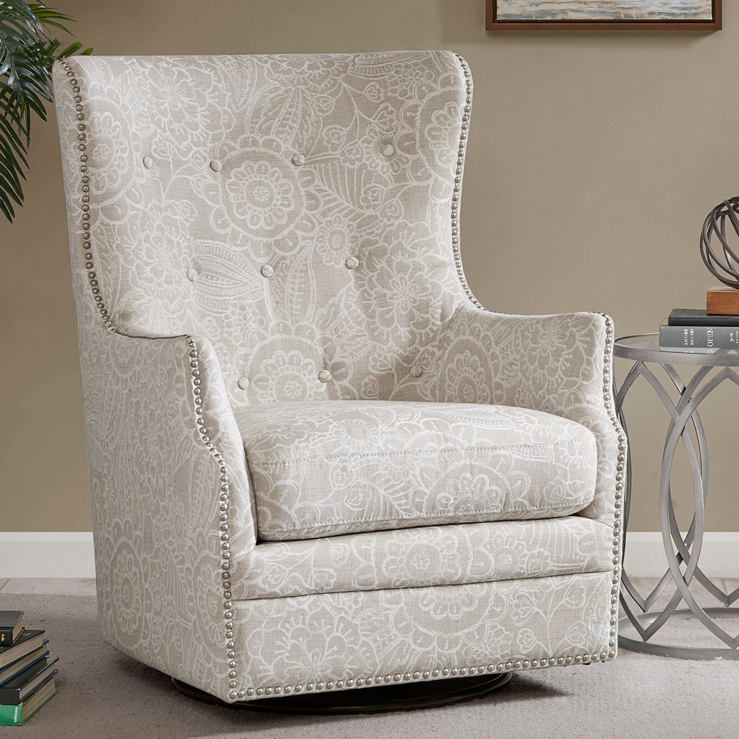 tufted glider chair