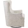 Rey Cream Fabric Tufted Swivel Glider Chair
