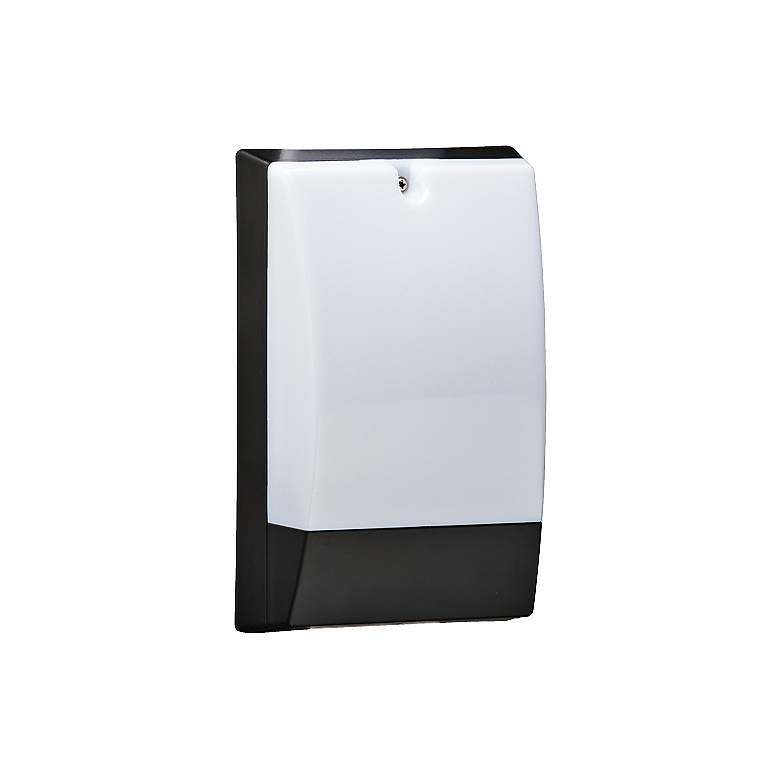 Image 1 Reydon Black 10" High Frosted LED Security Light