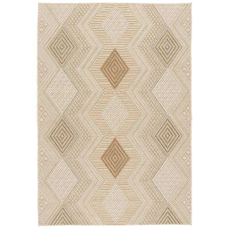 Image 2 Reyes PRA02 4&#39;x6&#39; Beige and Brown Indoor/Outdoor Area Rug