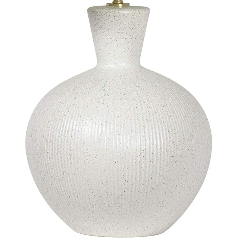 Image 3 Reyka Matte White Glaze Ceramic Table Lamp more views