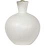 Reyka Matte White Glaze Ceramic Table Lamp